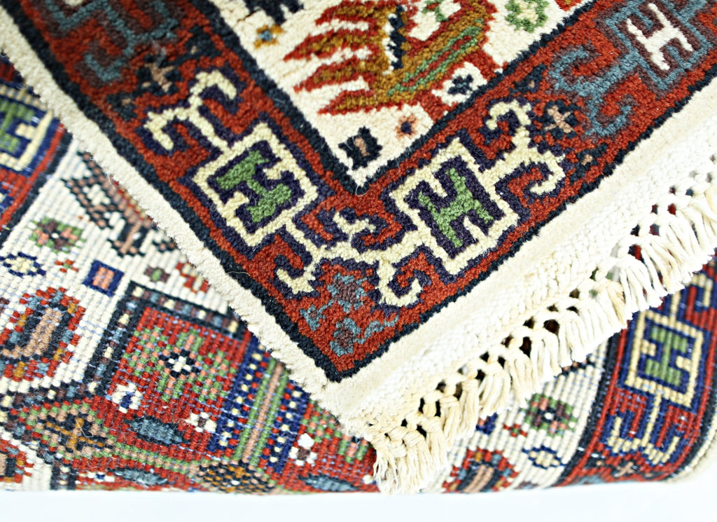 Handmade Mini Vintage Persian Hallway Runner | 128 x 31 cm | 4'2" x 1' - Najaf Rugs & Textile