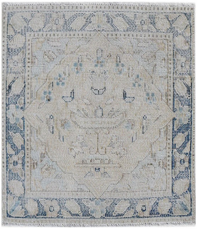 Handmade Mini Vintage Persian Kerman Rug | 52 x 46 cm | 1'9" x 1'6" - Najaf Rugs & Textile