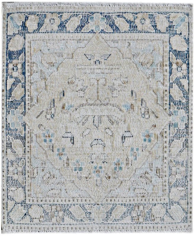 Handmade Mini Vintage Persian Kerman Rug | 54 x 46 cm | 1'10" x 1'6" - Najaf Rugs & Textile