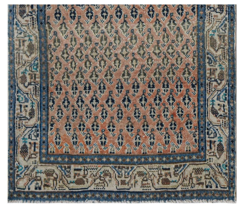 Handmade Mini Vintage Persian Rug | 117 x 61 cm | 3'10" x 2' - Najaf Rugs & Textile