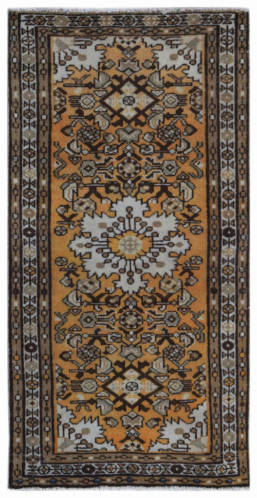 Handmade Mini Vintage Persian Rug | 135 x 69 cm | 4'5" x 2'3" - Najaf Rugs & Textile
