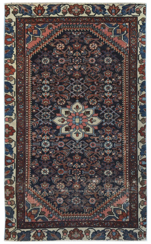 Handmade Mini Vintage Persian Rug | 143 x 85 cm | 4'8" x 2'9" - Najaf Rugs & Textile