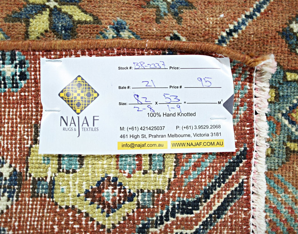 Handmade Mini Vintage Persian Rug | 82 x 53 cm | 2'8" x 1'9" - Najaf Rugs & Textile