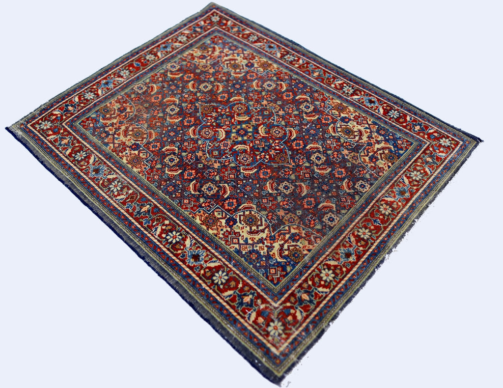 Handmade Mini Vintage Persian Rug | 85 x 69 cm | 2'9" x 2'3" - Najaf Rugs & Textile