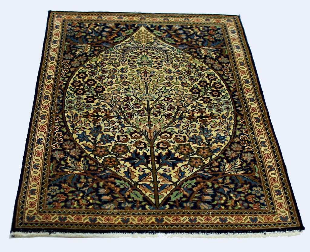 Handmade Mini Vintage Persian Rug | 93 x 62 cm | 3' x 2' - Najaf Rugs & Textile