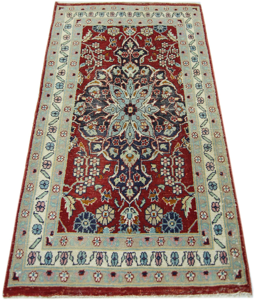 Handmade Mini Vintage Persian Rug | 97 x 60 cm | 3'2" x 2' - Najaf Rugs & Textile