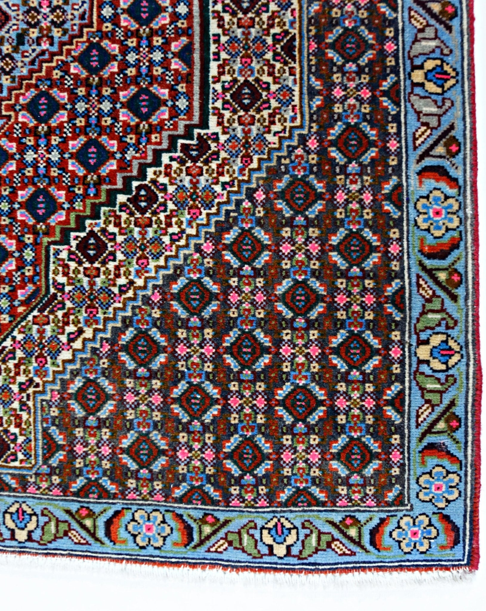 Handmade Mini Vintage Persian Rug | 97 x 74 cm | 3'2" x 2'5" - Najaf Rugs & Textile
