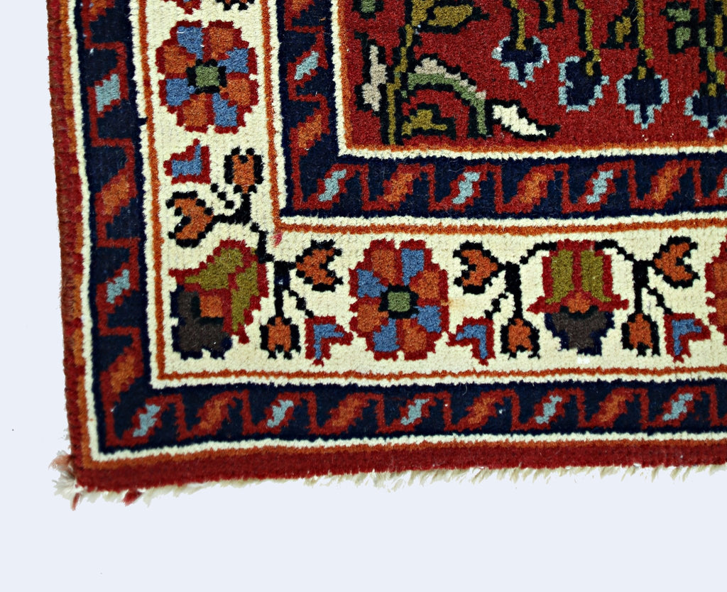 Handmade Mini Vintage Persian Rug | 99 x 62 cm | 3'3" x 2' - Najaf Rugs & Textile