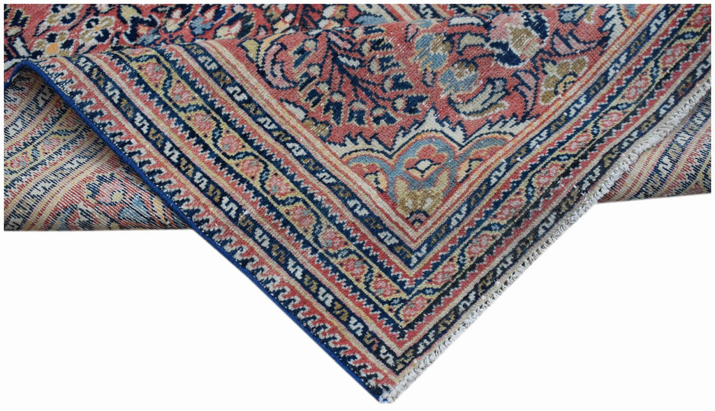 Handmade Mini Vintage Persian Sarouk Rug | 112 x 70 cm | 3'8" x 2'4" - Najaf Rugs & Textile