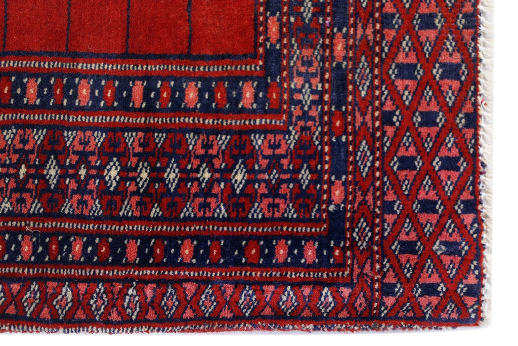 Handmade Mini Vintage Princess Bokhara Prayer Rug | 90 x 63 cm | 2'11" x 2'1" - Najaf Rugs & Textile