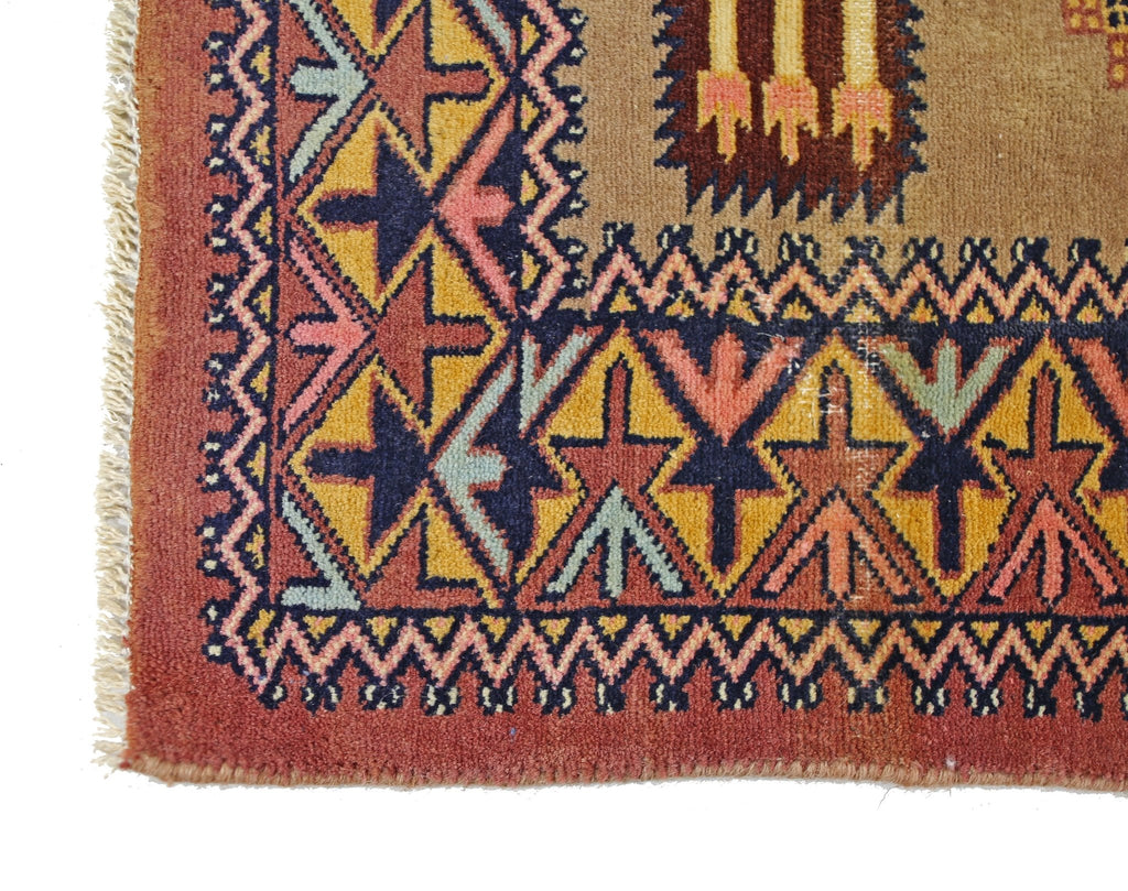 Handmade Mini Vintage Princess Bokhara Rug | 95 x 59 cm | 3'1" x 1'11" - Najaf Rugs & Textile