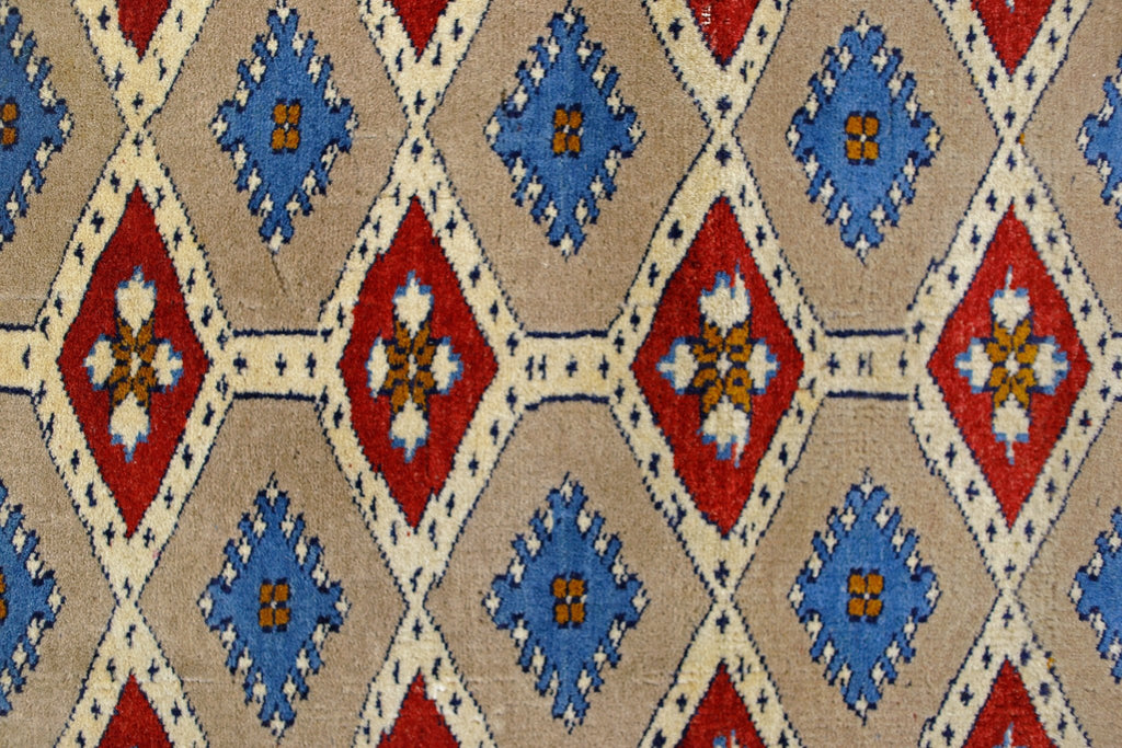 Handmade Mini Vintage Princess Bokhara Rug | 97 x 60 cm | 3'2" x 2' - Najaf Rugs & Textile