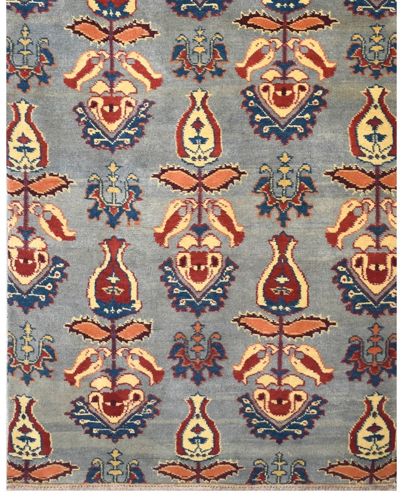 Handmade Modern Afghan Hallway Runner | 200 x 84 cm | 6'5" x 2'7" - Najaf Rugs & Textile