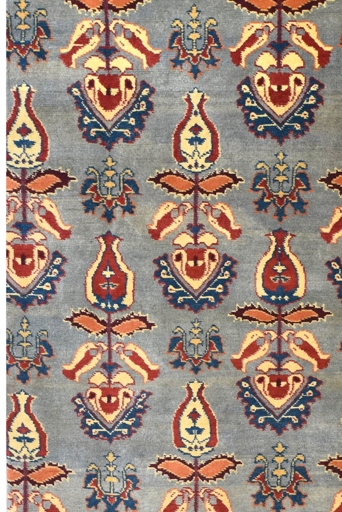 Handmade Modern Afghan Hallway Runner | 200 x 84 cm | 6'5" x 2'7" - Najaf Rugs & Textile