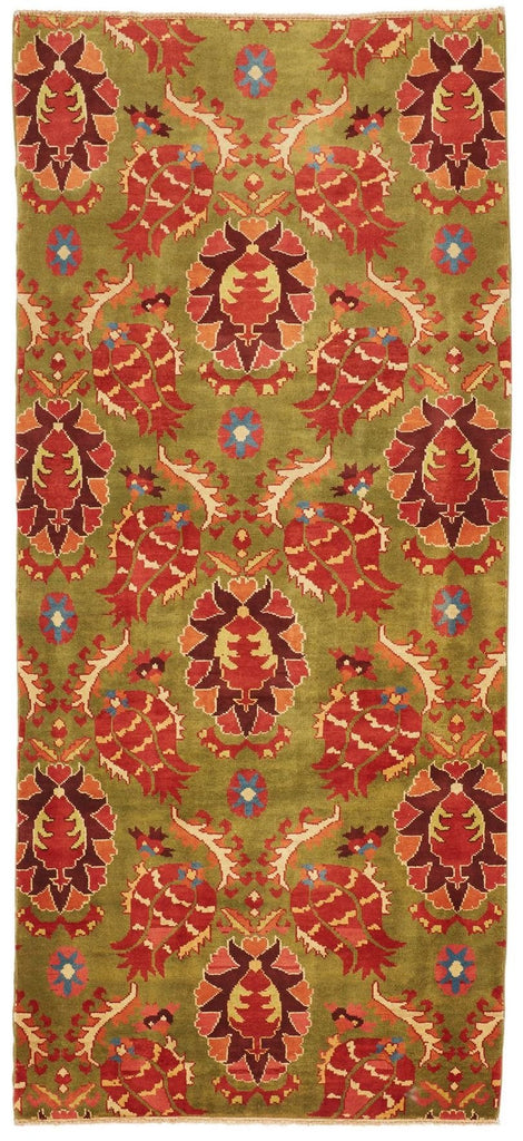 Handmade Modern Afghan Hallway Runner | 201 x 89 cm | 6'6" x 2'9" - Najaf Rugs & Textile