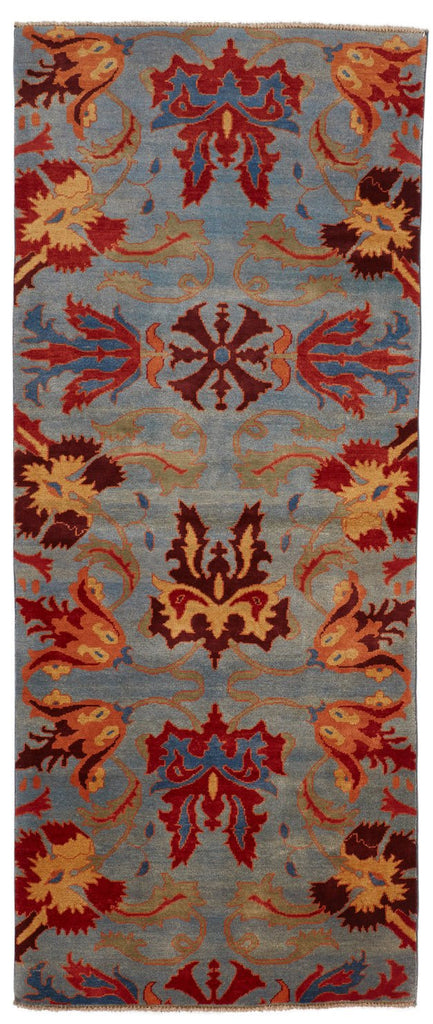 Handmade Modern Afghan Hallway Runner | 205 x 85 cm | 6'7" x 2'7" - Najaf Rugs & Textile