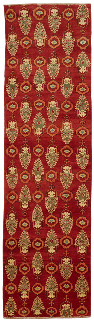 Handmade Modern Afghan Hallway Runner | 293 x 89 cm | 9'6" x 2'9" - Najaf Rugs & Textile