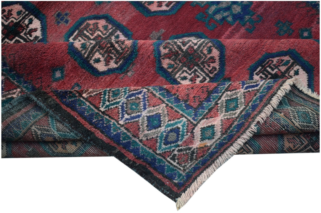Handmade Old Afghan Shepherd's Rug | 206 x 125 cm | 6'9" x 4'1" - Najaf Rugs & Textile