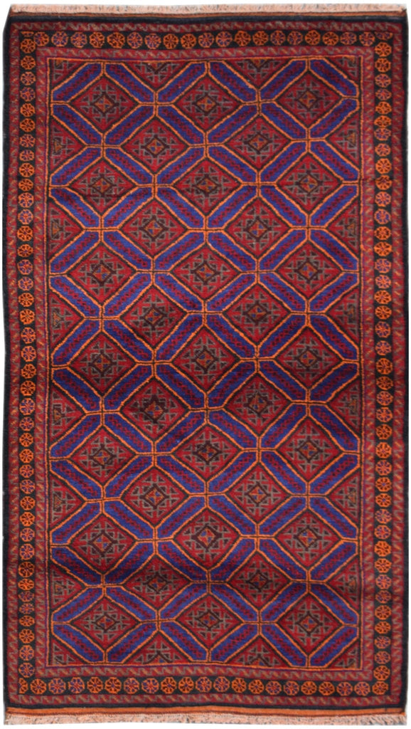 Handmade Old Afghan Shepherd's Rug | 210 x 120 cm | 6'11" x 3'11" - Najaf Rugs & Textile