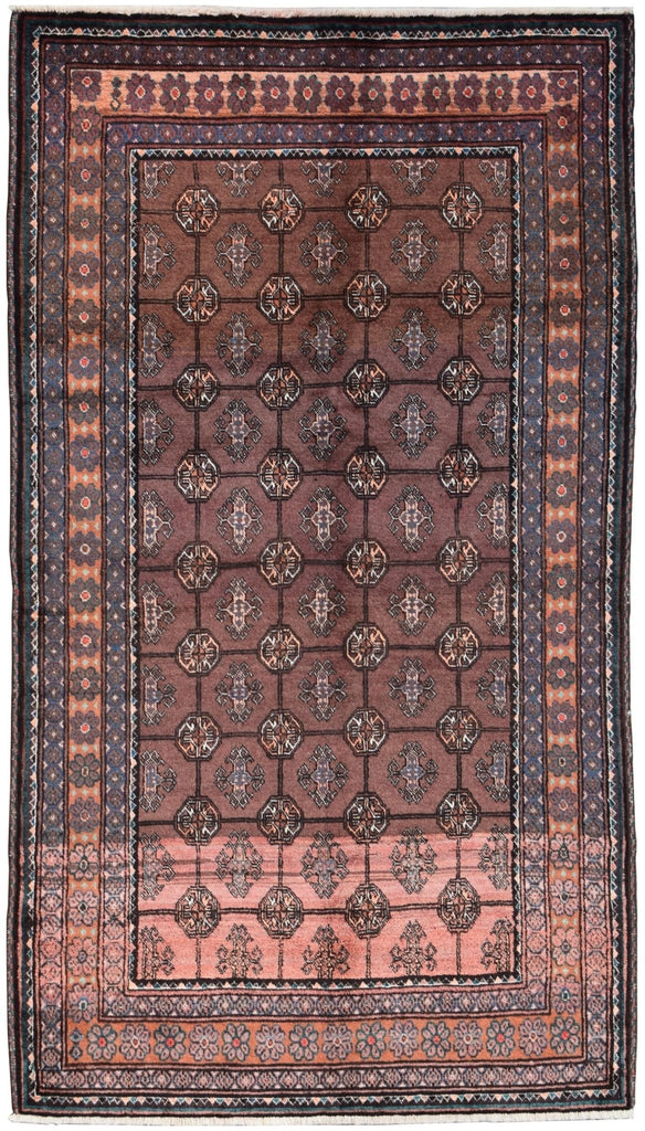 Handmade Old Afghan Tribal Shepherd's Rug | 227 x 133 cm | 7'5" x 4'5" - Najaf Rugs & Textile