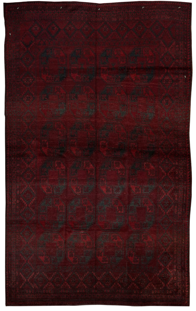 Handmade Old Afghan Turkmen Rug | 290 x 202 cm - Najaf Rugs & Textile