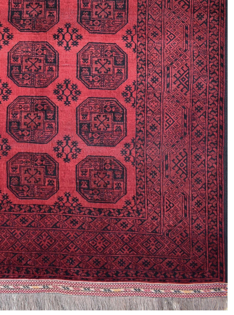 Handmade Old Afghan Turkmen Rug | 310 x 206 cm | 10'1" x 6'7" - Najaf Rugs & Textile