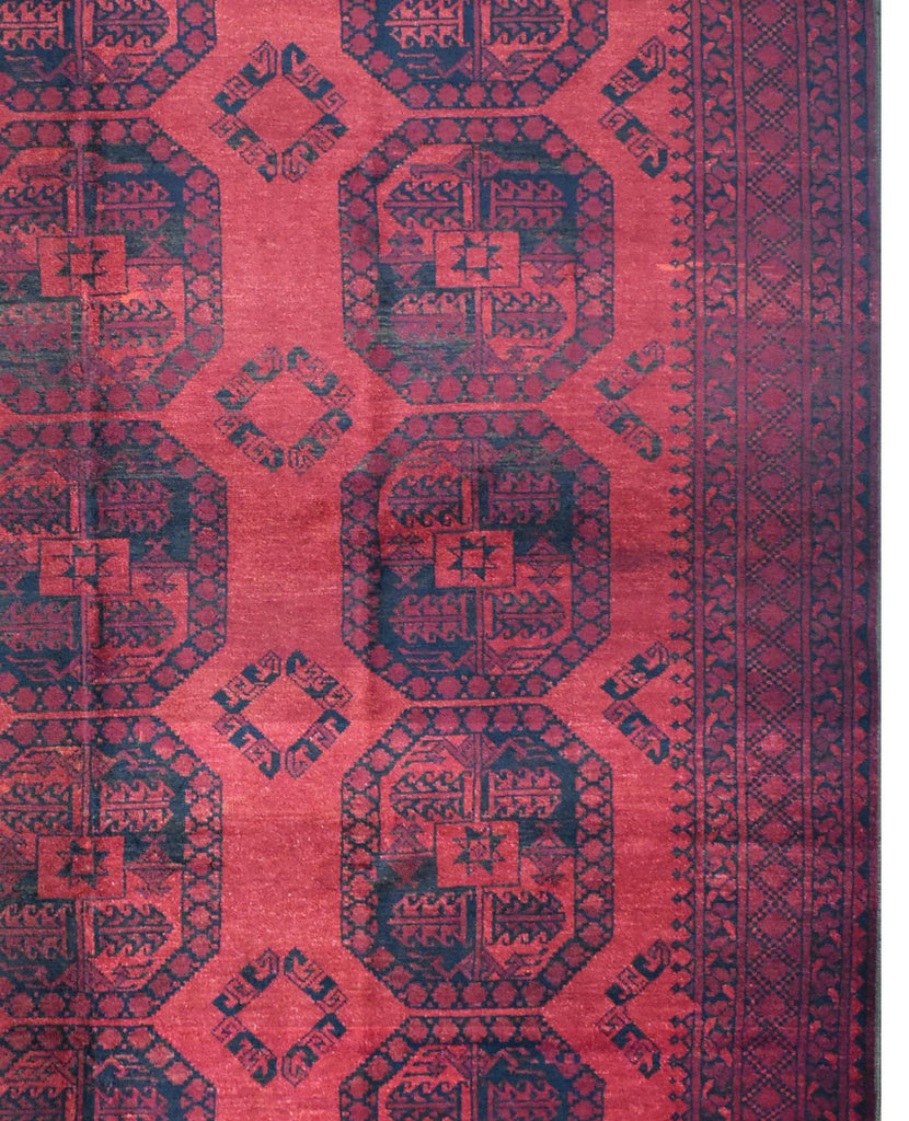 Handmade Old Afghan Turkmen Rug | 314 x 237 cm | 10'3" x 7'7" - Najaf Rugs & Textile