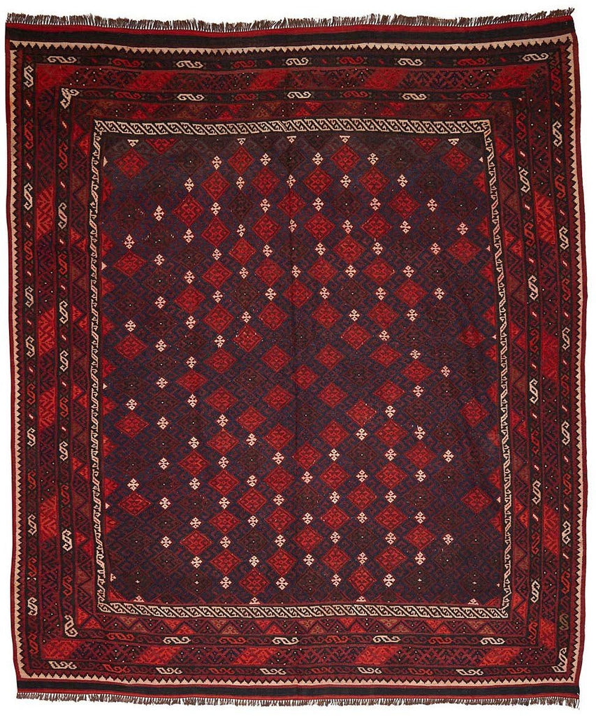 Handmade Old Maimana Kilim | 290 x 250 cm - Najaf Rugs & Textile