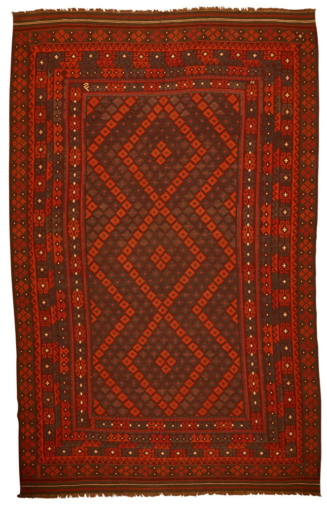 Handmade Old Maimana Kilim | 400 x 250 cm - Najaf Rugs & Textile