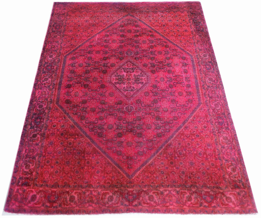 Handmade Overdyed Persian Senneh Rug | 160 x 114 cm | 5'3" x 3'9" - Najaf Rugs & Textile