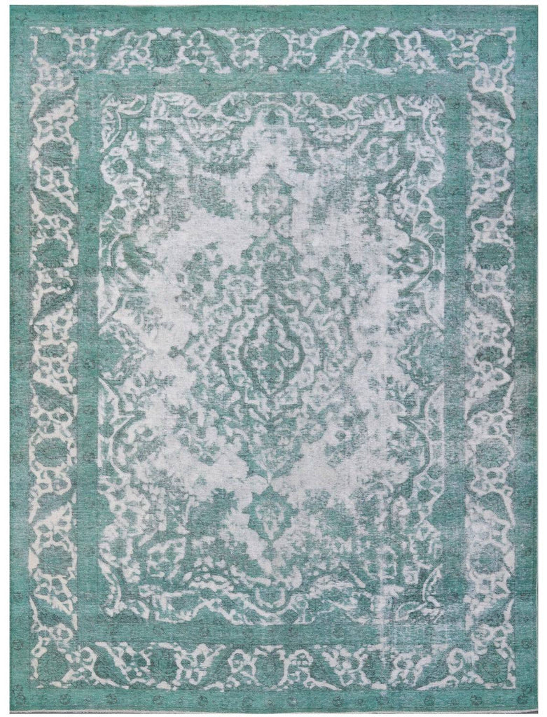 Handmade Persian Overdyed Vintage Tabriz Rug | 345 x 262 cm | 11'3" x 8'6" - Najaf Rugs & Textile