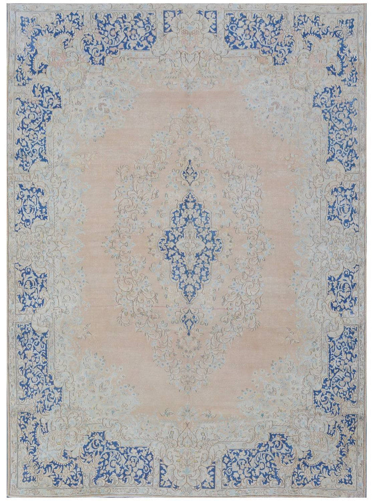 Handmade Persian Vintage Kerman Rug | 379 x 285 cm - Najaf Rugs & Textile