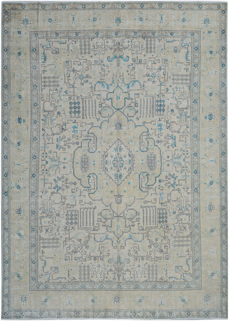 Handmade Persian Vintage Kerman Rug | 387 x 293 cm | 12'8" x 9'7" - Najaf Rugs & Textile