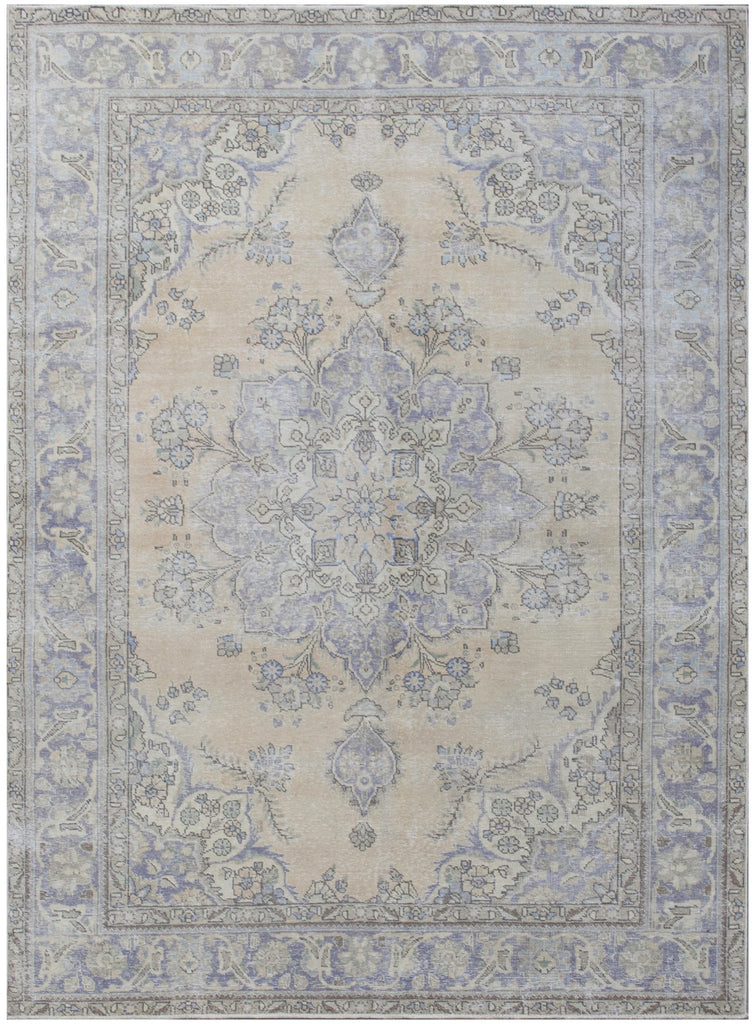 Handmade Persian Vintage Tabriz Rug | 291 x 203 cm | 9'6" x 6'4" - Najaf Rugs & Textile