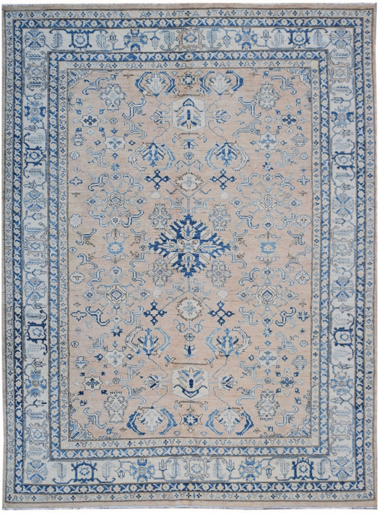 Handmade Super Afghan Kazakh Rug | 307 x 247 cm | 10'1" x 8'2" - Najaf Rugs & Textile
