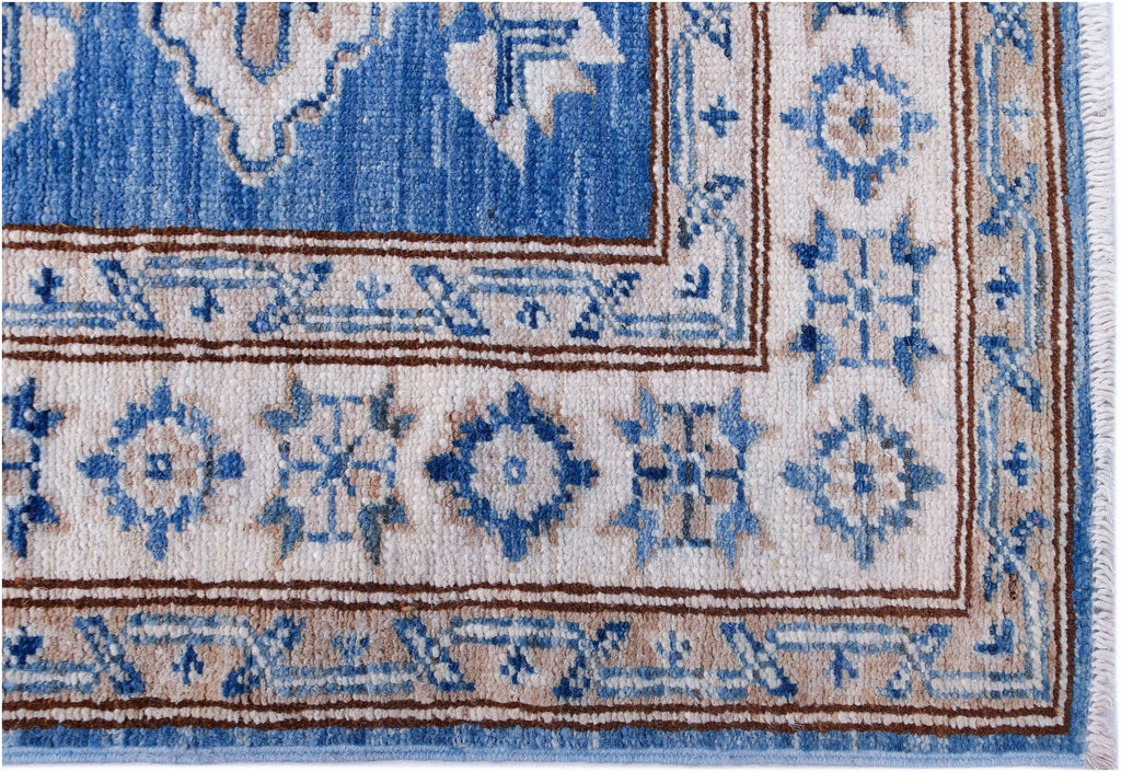 Handmade Super Kazakh Hallway Runner | 579 x 72 cm | 19' x 2'4" - Najaf Rugs & Textile