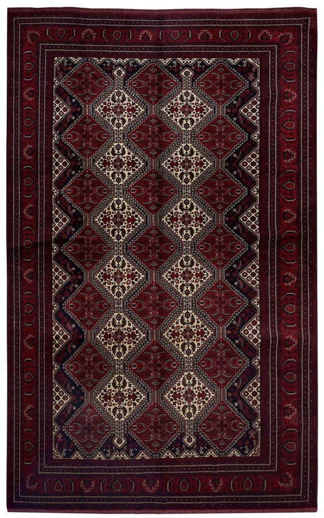 Handmade Traditional Afghan Biljik Rug | 353 x 243 cm | 11'5" x 7'9" - Najaf Rugs & Textile