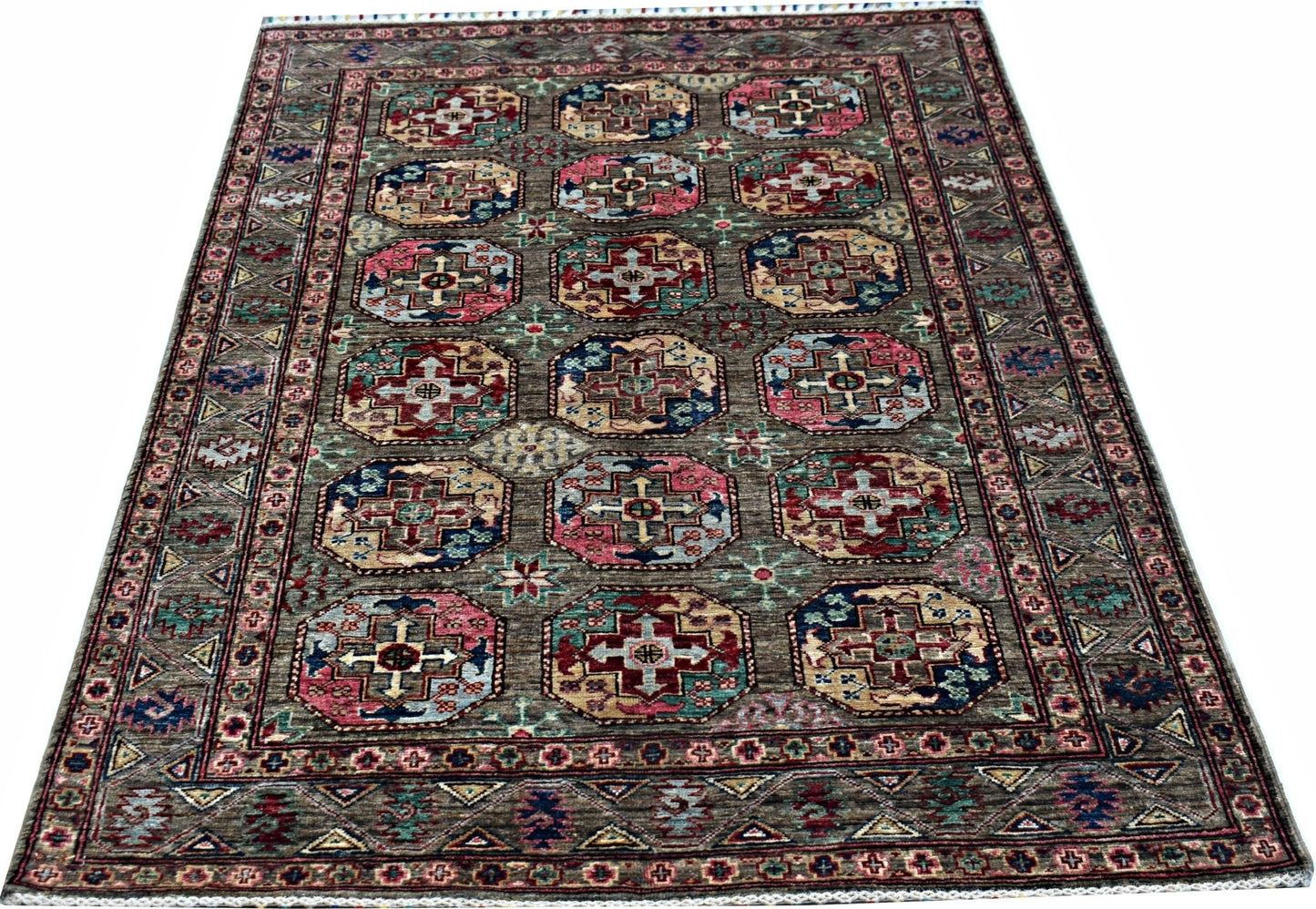 Handmade Traditional Afghan Chobi Rug | 172 x 120 cm | 5'8" x 3'11" - Najaf Rugs & Textile