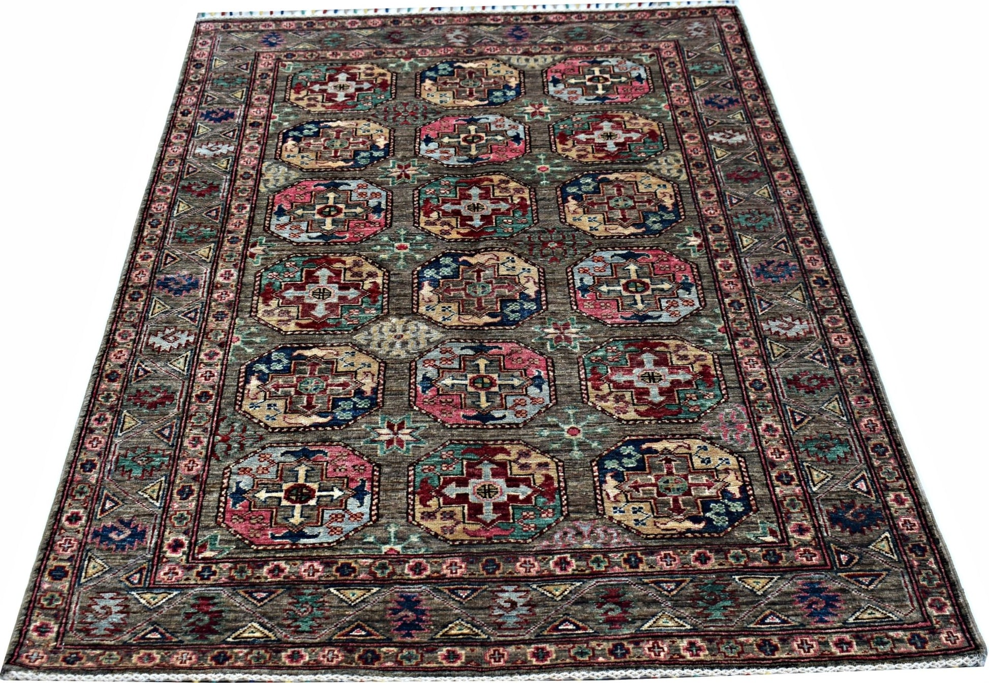 Handmade Traditional Afghan Chobi Rug | 172 x 120 cm | 5'8" x 3'11" - Najaf Rugs & Textile