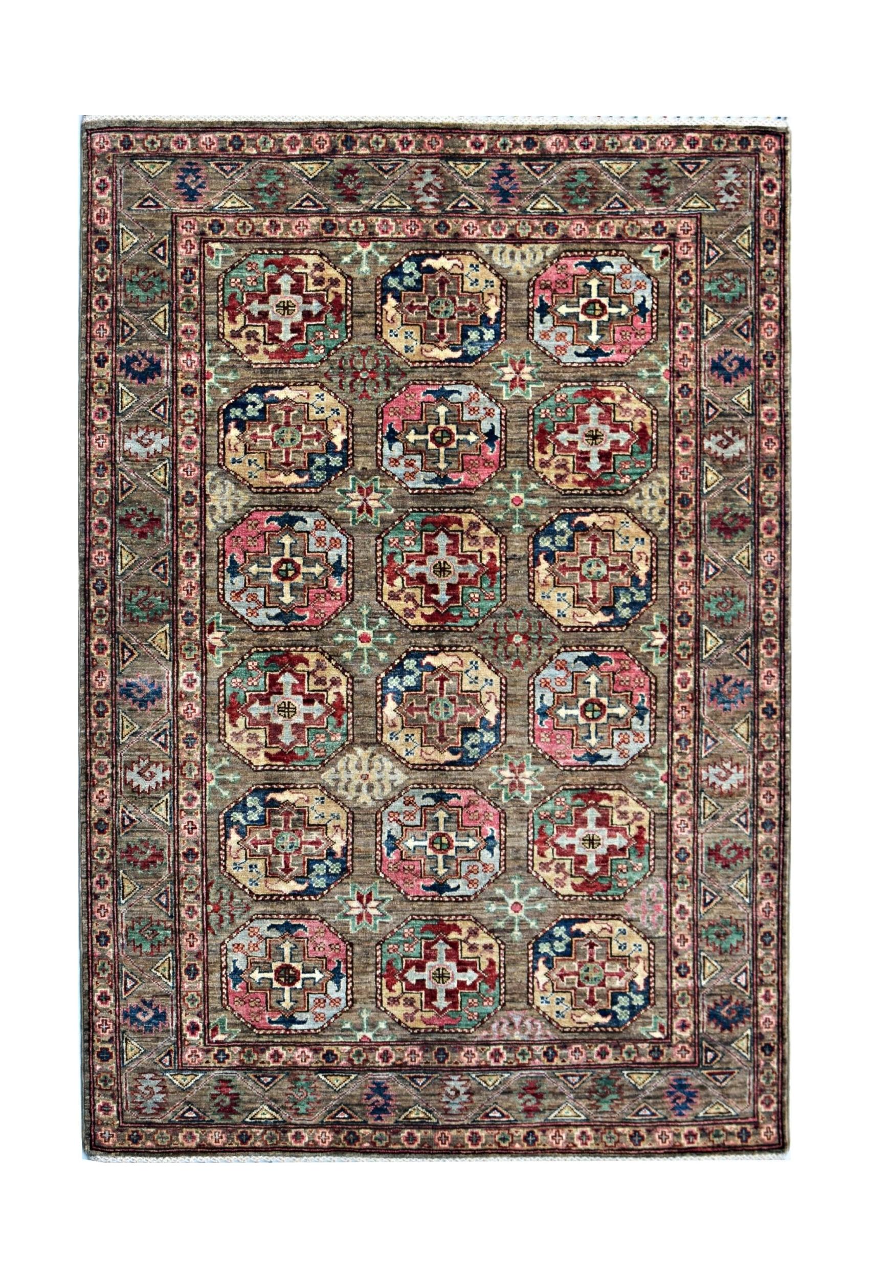 Handmade Traditional Afghan Chobi Rug | 172 x 120 cm | 5'8" x 3'11" - Najaf Rugs & Textile