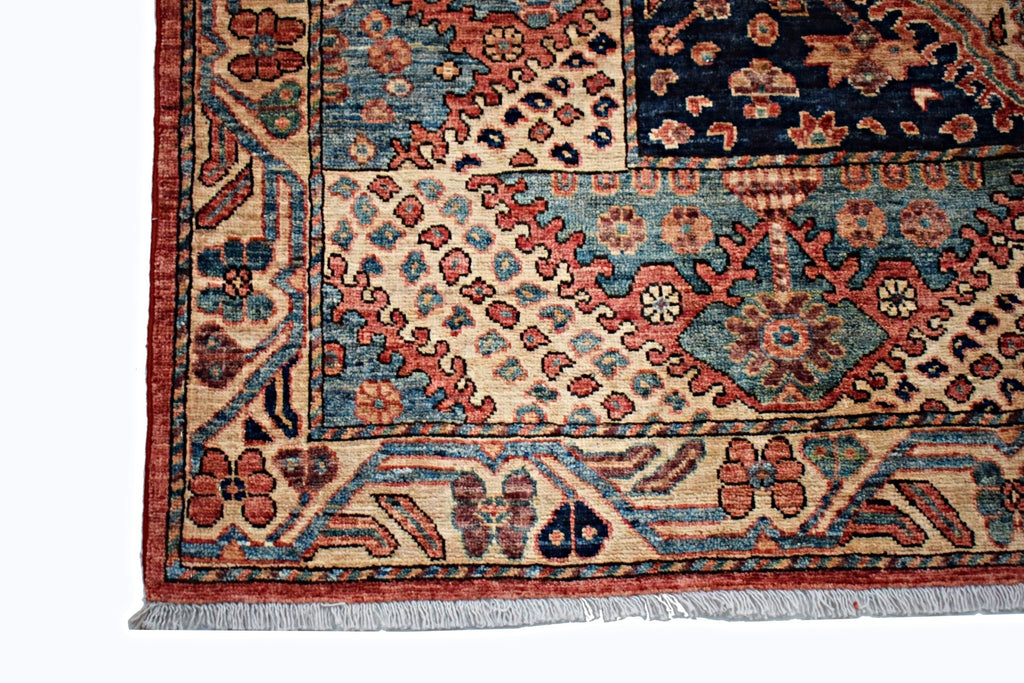 Handmade Traditional Afghan Chobi Rug | 203 x 156 cm | 6'8" x 5'2" - Najaf Rugs & Textile