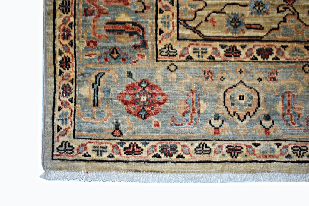 Handmade Traditional Afghan Chobi Rug | 208 x 153 cm | 6'10" x 5' - Najaf Rugs & Textile