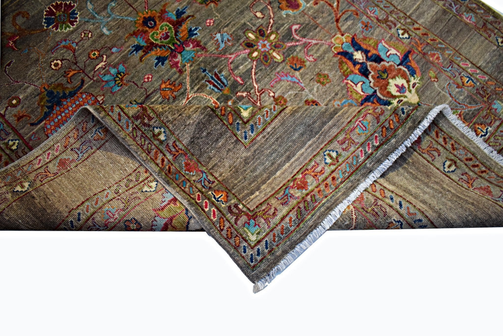 Handmade Traditional Afghan Chobi Rug | 208 x 155 cm | 6'10" x 5'1" - Najaf Rugs & Textile
