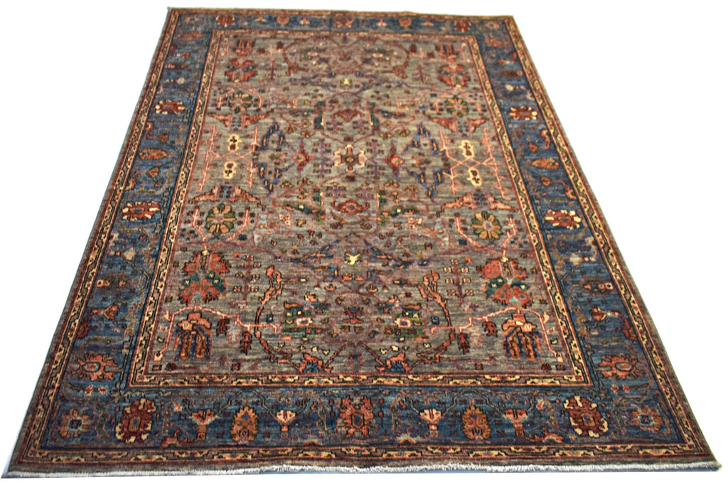 Handmade Traditional Afghan Chobi Rug | 214 x 152 cm | 7' x 5' - Najaf Rugs & Textile