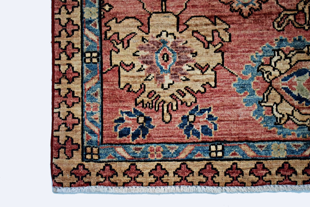 Handmade Traditional Afghan Chobi Rug | 216 x 155 cm | 7'1" x 5'1" - Najaf Rugs & Textile