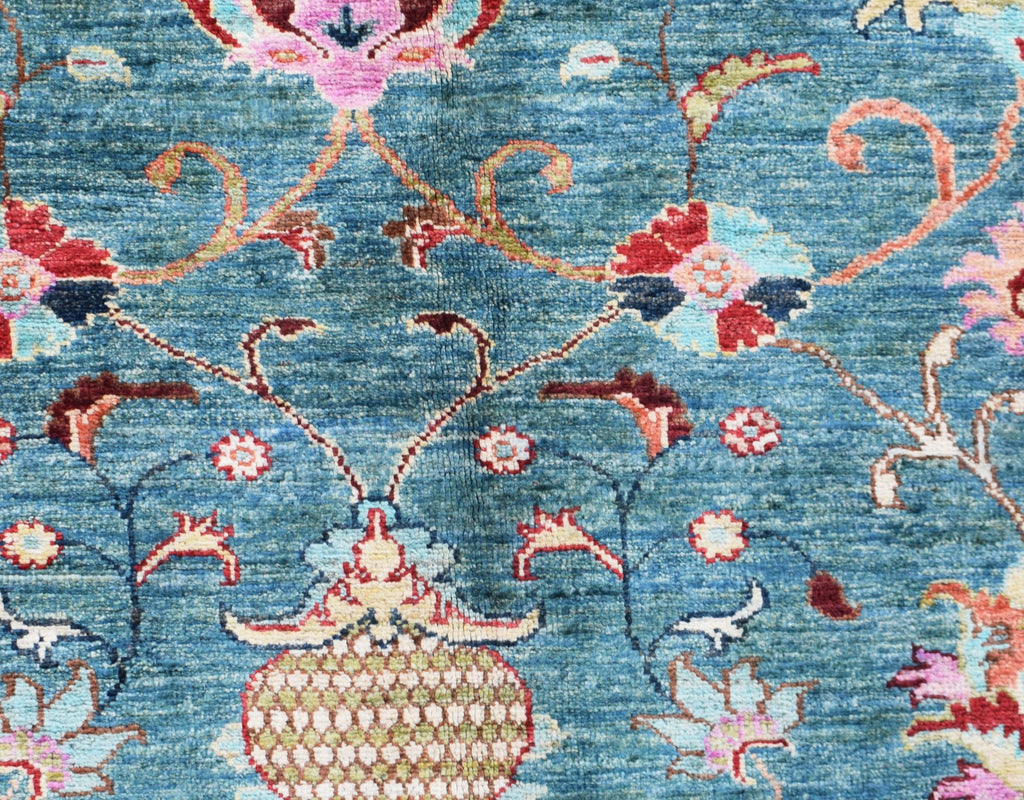 Handmade Traditional Afghan Chobi Rug | 241 x 174 cm | 7'11" x 5'9" - Najaf Rugs & Textile
