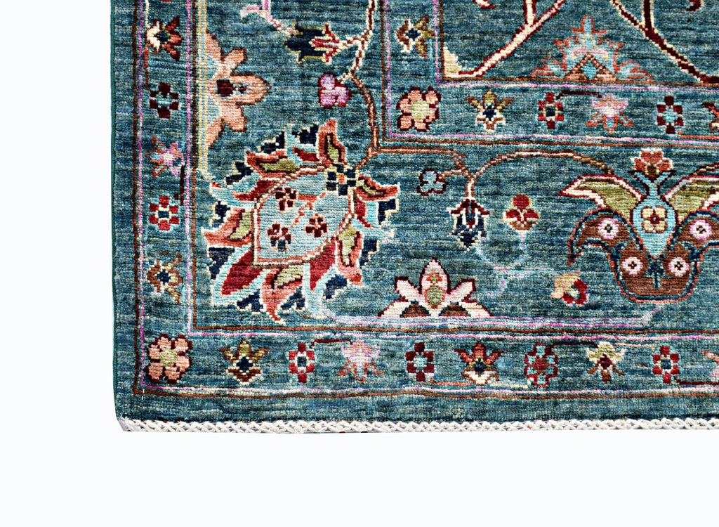 Handmade Traditional Afghan Chobi Rug | 241 x 174 cm | 7'11" x 5'9" - Najaf Rugs & Textile
