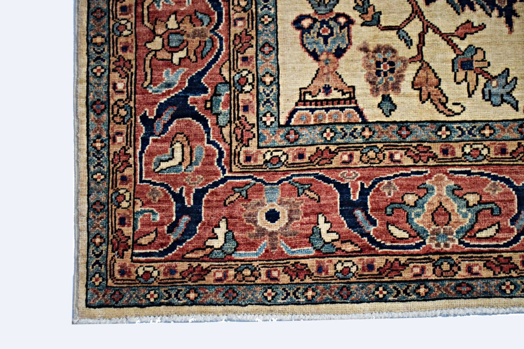 Handmade Traditional Afghan Chobi Rug | 243 x 160 cm | 8' x 5'3" - Najaf Rugs & Textile