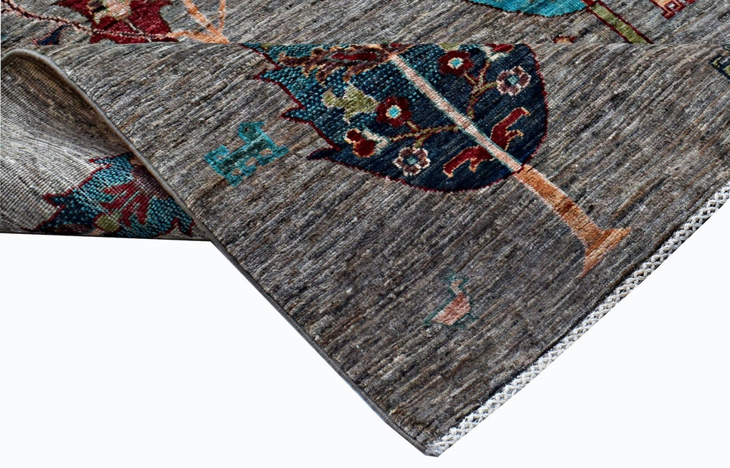 Handmade Traditional Afghan Chobi Rug | 243 x 174 cm | 8' x 5'9" - Najaf Rugs & Textile