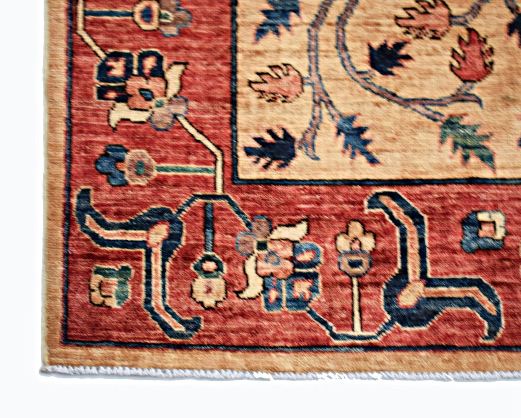 Handmade Traditional Afghan Chobi Rug | 246 x 247 cm | 8'1" x 8'2" - Najaf Rugs & Textile